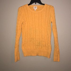 Gold knit sweater!